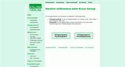 Desktop Screenshot of kruseverlag.de